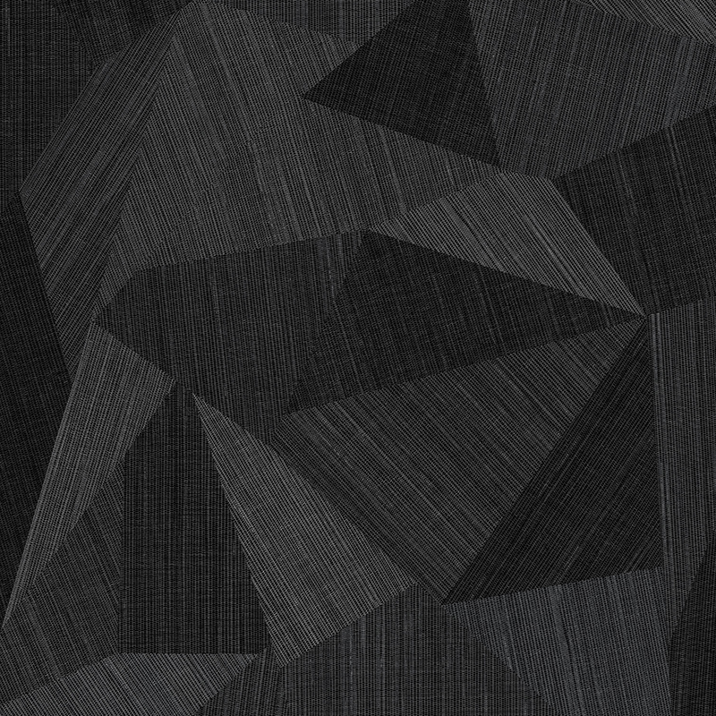 Koyu Gri Geometrik Patchwork Halı Dokusu ABA Click Vinil Tahta Döşeme